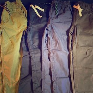 3 pairs of carter pants and 1 cat & jack pants.